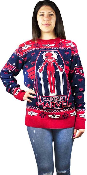 Produktbild Captain Marvel Premium Pullover Weihnachtliches Design (M)