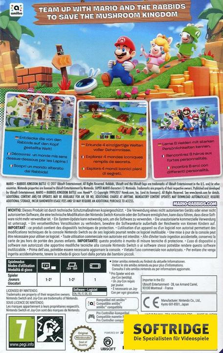 Produktbild Ubisoft Mario & Rabbids - Kingdom Battle (Switch, DE)