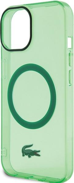 Immagine prodotto Lacoste LCHMP15SULON Custodia rigida iPhone 15 6.1" zielony/verde trasparente MagSafe (Apple iPhone 13, Apple iPhone 15)
