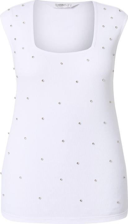 Image du produit Angel of Style Rippshirt, Slim Fit, Ziersteinchen (48)