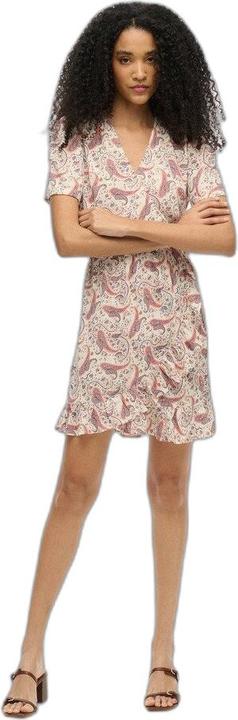 Actual product image Superdry Ss Printed Mini Wrap Dress (M)