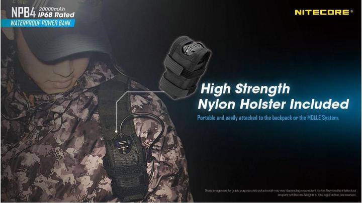 Image du produit Nitecore Banque d'alimentation NPB4 - 20000mAh, étanche (20000 mAh, 18 W, 72.80 Wh)