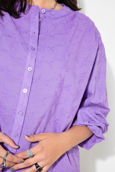 Image du produit Studio Untold Blouse oversize à manches longues ballon, en matière texturée (50, 52)