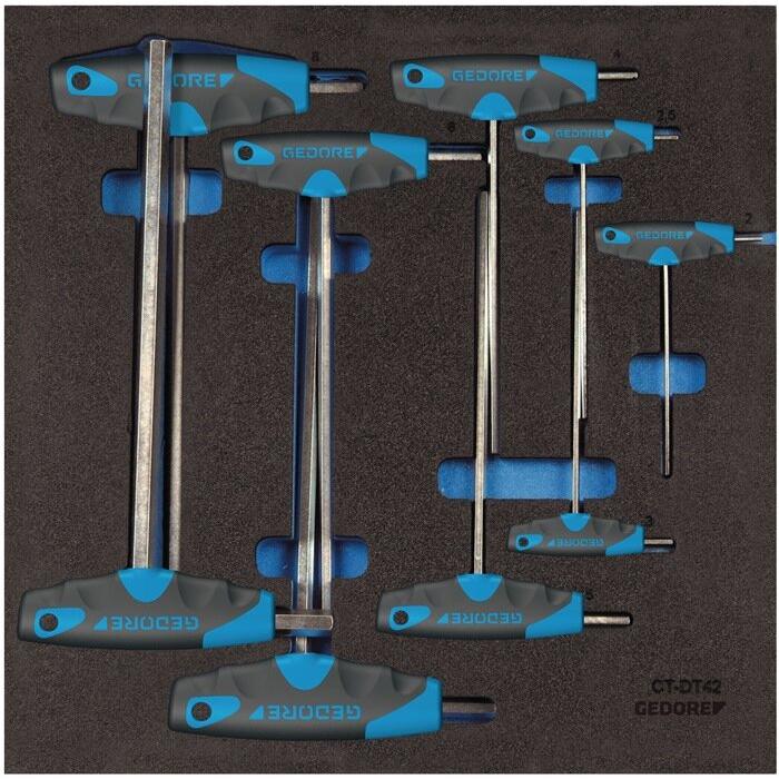 Gedore, Schraubenzieher, 1500 CT2-DT 2142 Winkelschraubendreher-Satz in Check-Tool-Modul