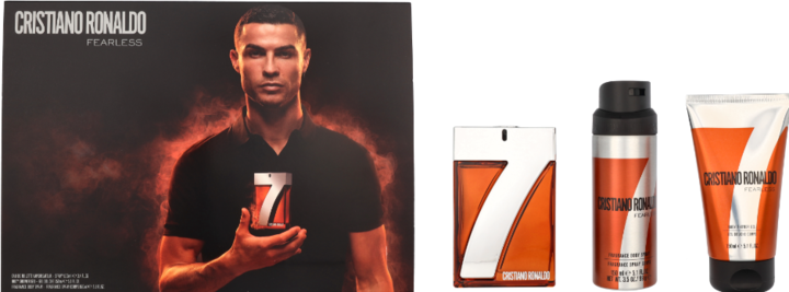 Produktbild CR7 Cristiano Ronaldo Fearless 3 Stück Geschenkset: Eau de Toilette 100ml - Duschgel 150ml - Body (Parfum set)