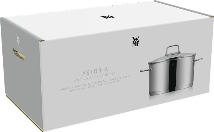 Produktbild WMF Astoria Topf-Set, 4-teilig (24 cm, Pfannenset + Topfset, Edelstahl)