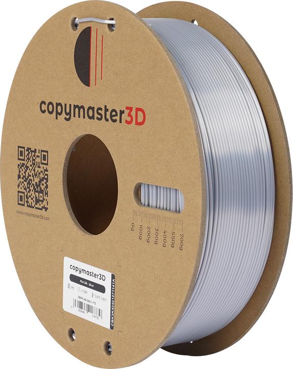 Immagine prodotto Copymaster3D PLA Silk Filament for 3D Printer, 1.75 mm, Silver (PLA, 1.75 mm)