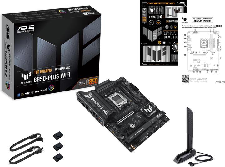 Image du produit ASUS TUF Gaming B850-Plus Wifi (AM5, AMD B850, ATX)