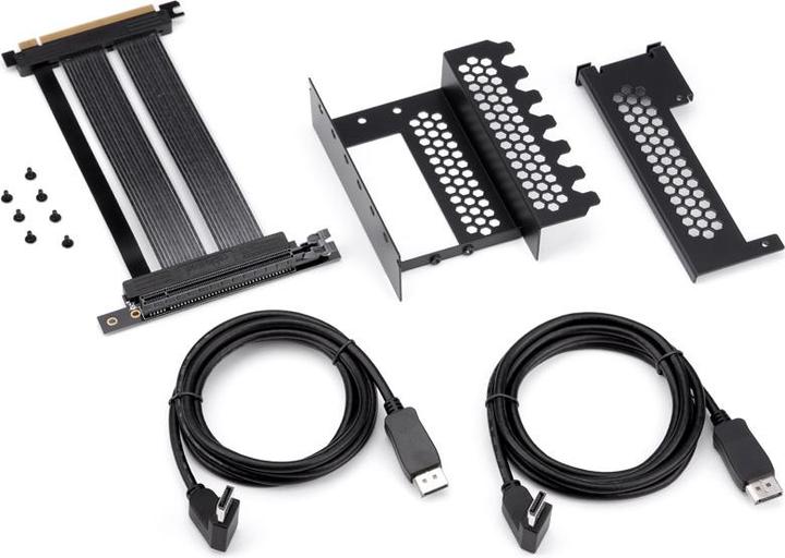 Actual product image CableMod Vertical PCI-e Bracket PCI-e 4.0 Edition, 2x DisplayPort - black