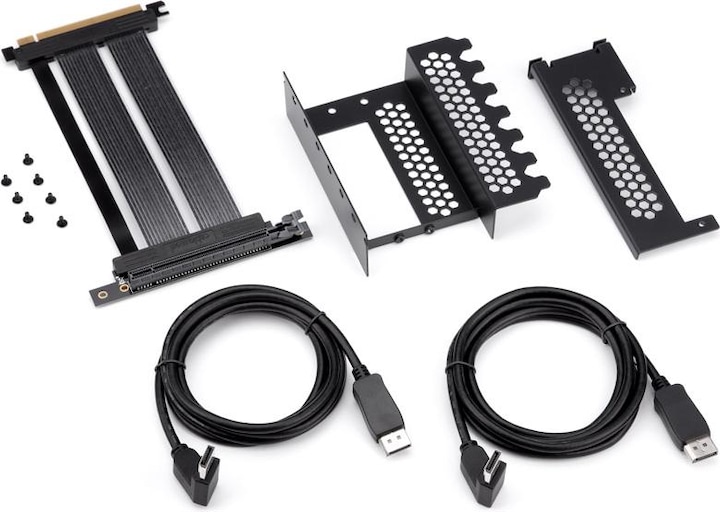 Produktbild CableMod Vertical PCI-e Bracket PCI-e 4.0 Edition, 2x DisplayPort - schwarz