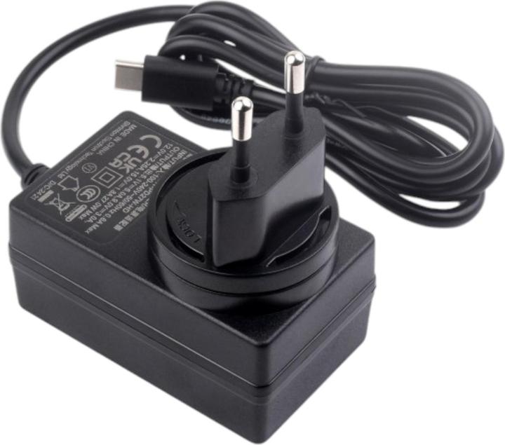 Actual product image WaveShare 27W USB-C PD Netzteil Schwarz für Raspberry Pi