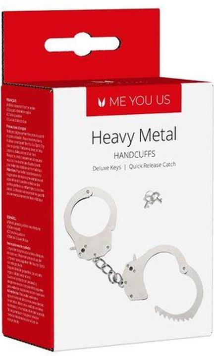 Actual product image Me You Us Kajdanki- Heavy Metal Handcuffs Silver