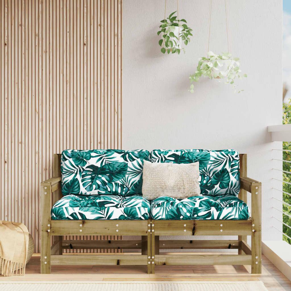 VidaXL, Gartenlounge, Garten-Ecksofas 2 Stk. Kiefernholz Imprägniert,Material