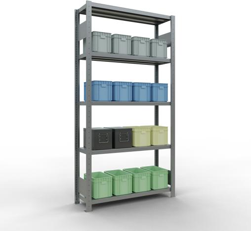Actual product image Schulte Lagertechnik MULTIplus250 basic racking system with length ledgers
