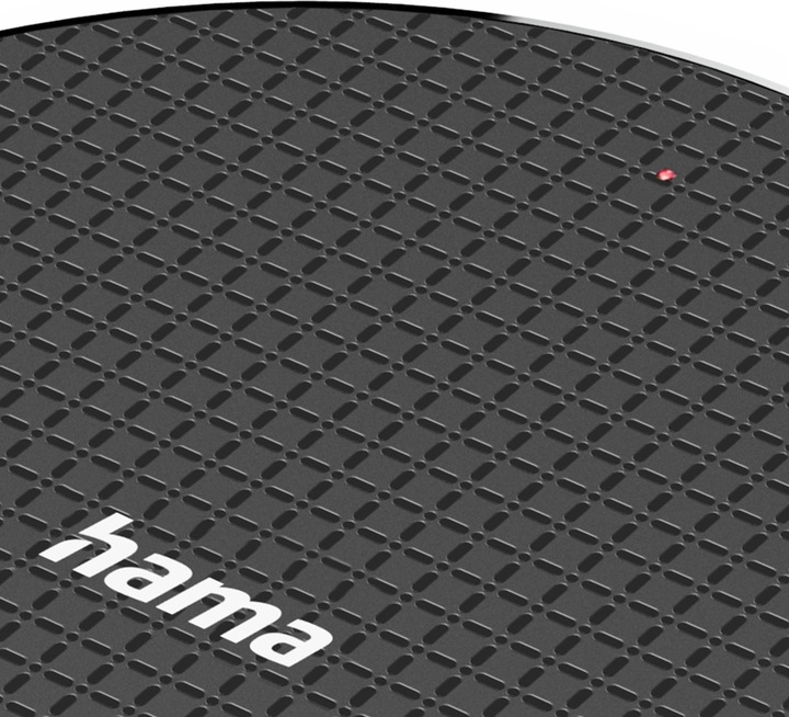 Produktbild Hama Wireless Charger, 10W, kabelloses Smartphone-Ladepad, Schwarz (10 W)