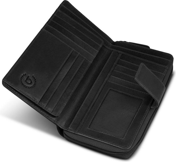 Actual product image Bugatti Valencia wallet RFID protection leather 10 cm