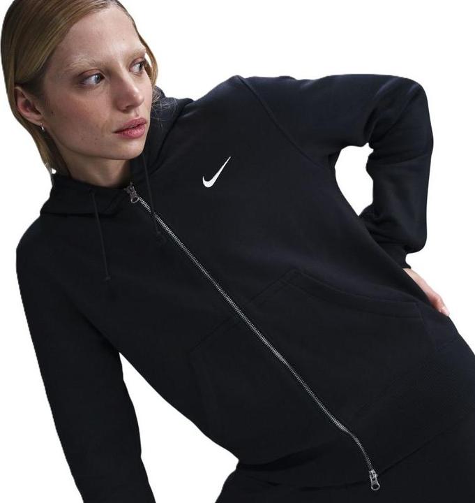 Nike Phnx Fleece Std Full Zip Hdy Fleecejack voor dames Black/Sail S (S)