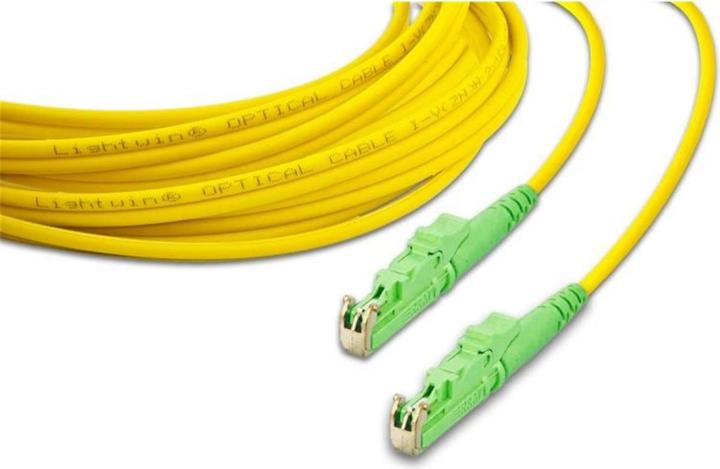 Image du produit Lightwin Câble patch à fibres optiques E2/APC-E2/APC, monomode, simplex, 15m (CAT6, 15 m)