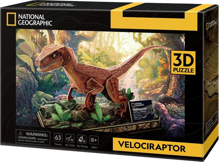 Image du produit NoName Puzzle 3d Velociraptor (63 pièces)