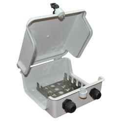 Alantec TEL010 Klemmenblockzubehör Anschlussblockabdeckung (e) (Verteiler), Elektronikzubehör + Gehäuse, Silber