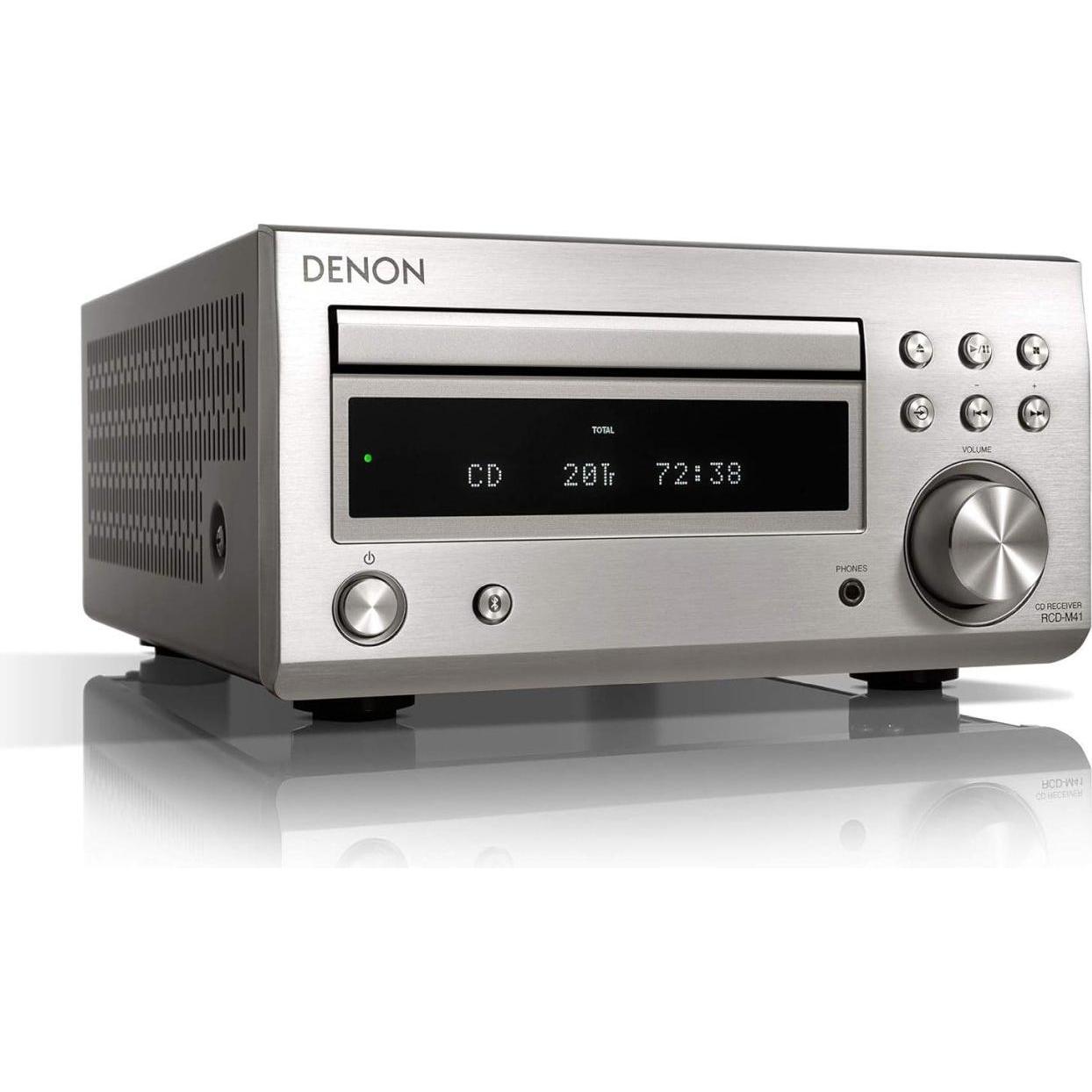 Denon Rcd-M41dab (Stereo, DAB+, FM), Ricevitore AV, Argento