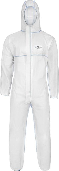 Produktbild ProSafe LIGHT, SMS-Overalls, Kapuze, Arm-,Bein- Taillengummi, weiss, CAT.III, Typ 5+6, VE 50 Stück (XL)