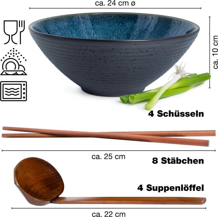 Produktbild Moritz & Moritz SOLID Schüsseln (24 cm, 1.30 l, 4 x)