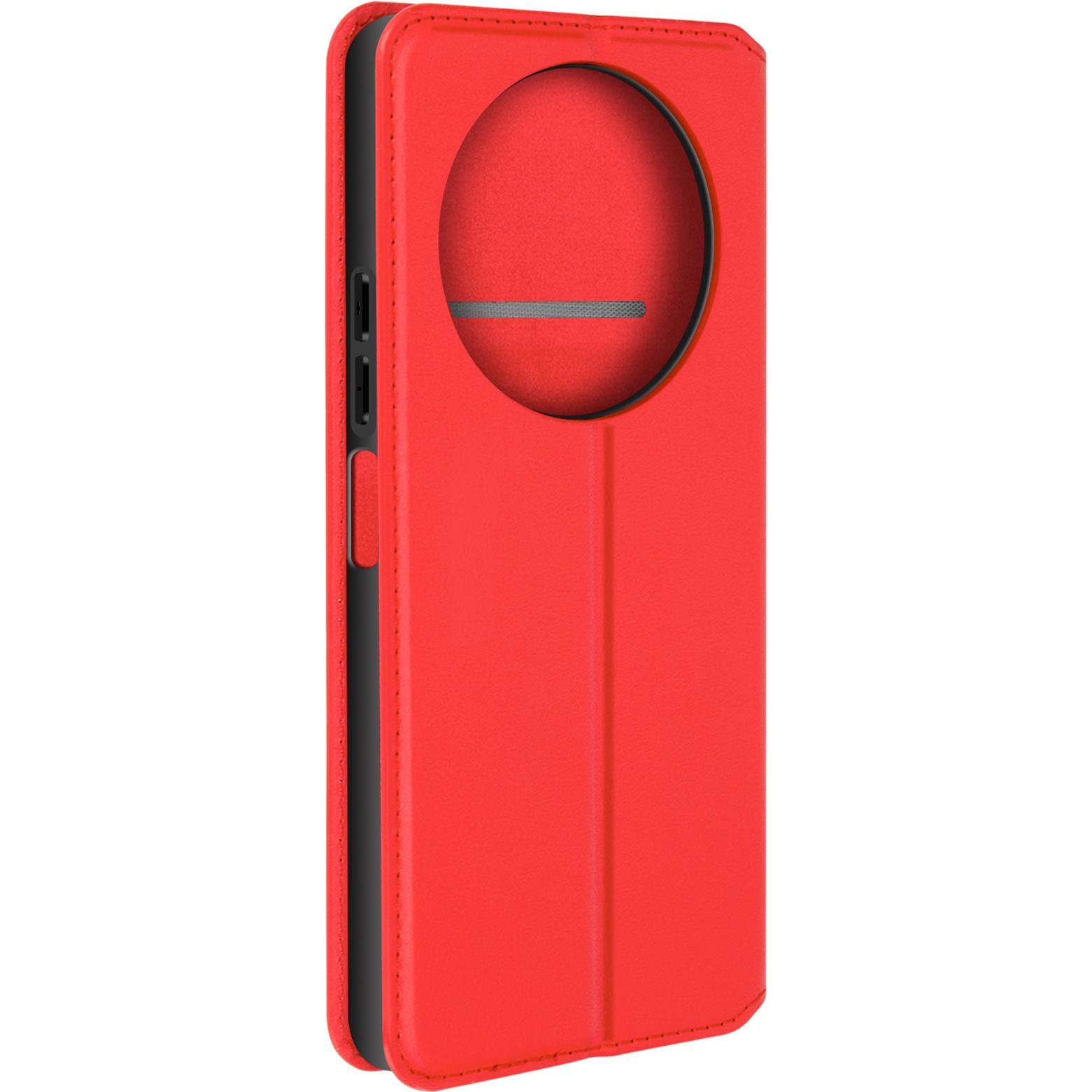 Avizar Classic Edition, Backcover mit Magnetklappe Series (Xiaomi Redmi A3), Smartphone Hülle, Rot