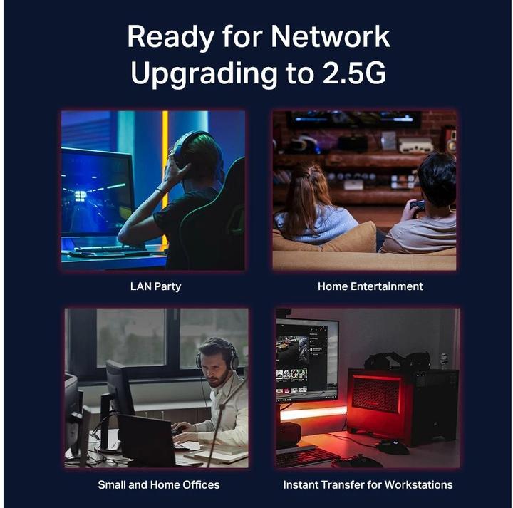 Immagine prodotto TP-Link Switch desktop a 8 porte 2.5G TL-SG108-M2 non gestito (8 porte)