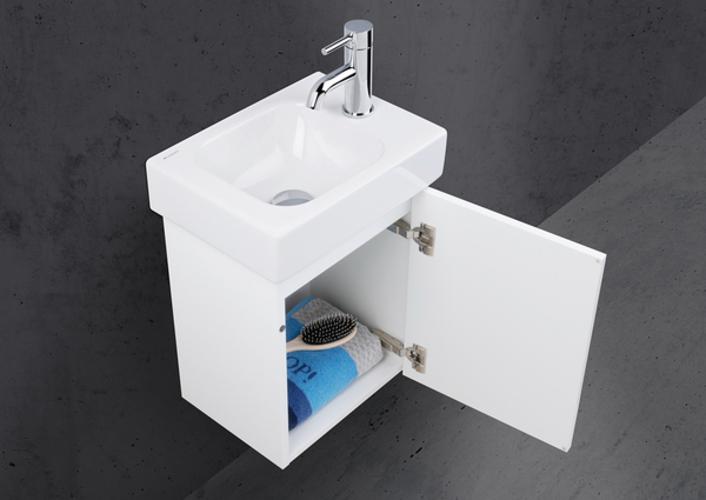 Productafbeelding Geberit Keramag / Handspoelbak iCon 38 cm links wit 124836000 (280 mm, 380 mm)