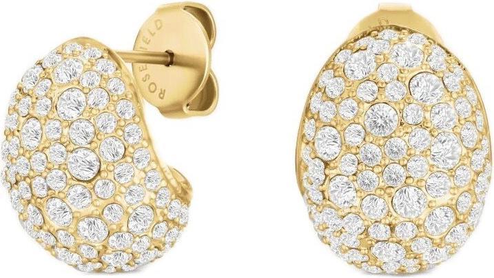 Produktbild Rosefield Mini Pave Ohrstecker (14K Yellow gold plated stainless steel 316L)