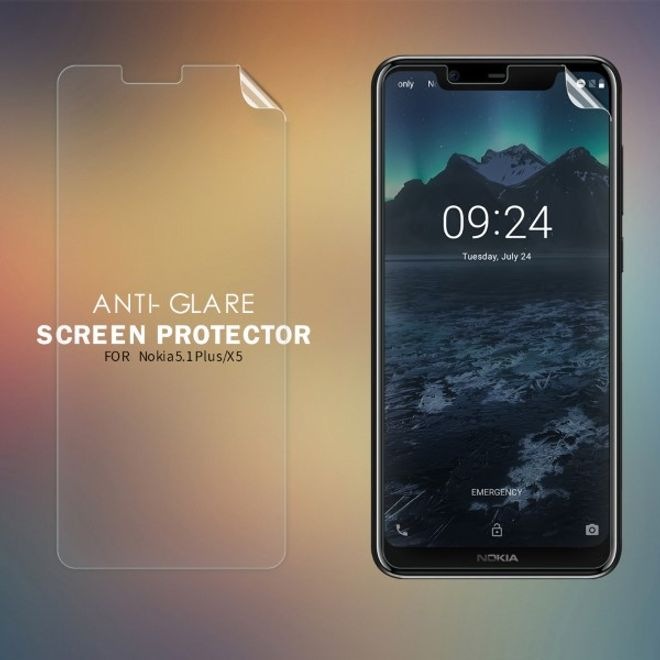 Actual product image Nillkin Matte Series Protective Film (1 Piece, Nokia 5.1 Plus)