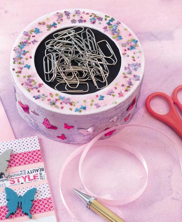 Actual product image Glorex Glitterglue bottle 53ml "Confetti" Butterfly multicol. (53 ml)