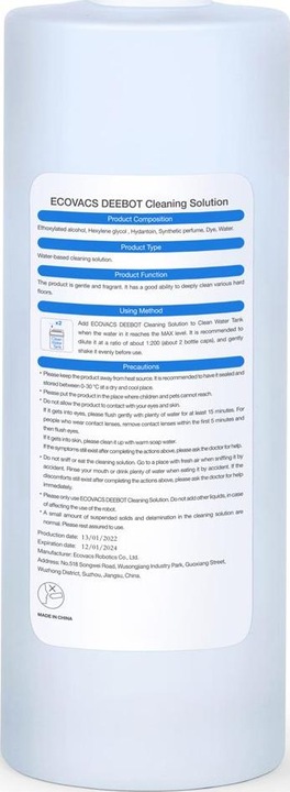 Actual product image Ecovacs DEEBOT X1/T10 Family Cleaning Solution 1 L - D-SO01-0019