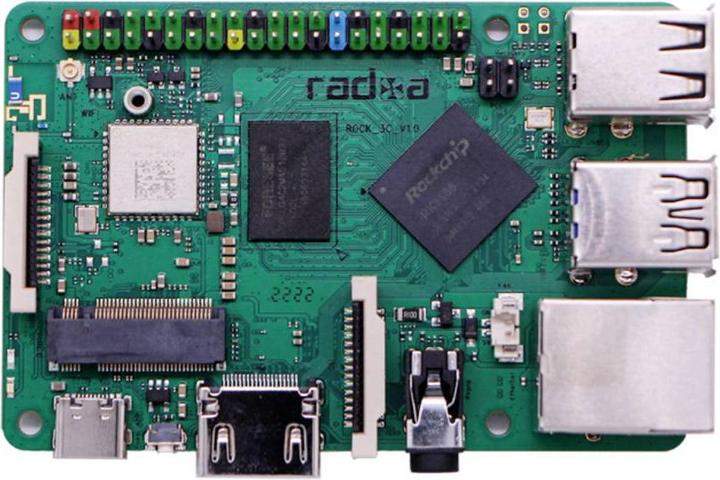 Actual product image Radxa RS112-D2W2P1 Rock 3 C 2GB 4 x 2GHz