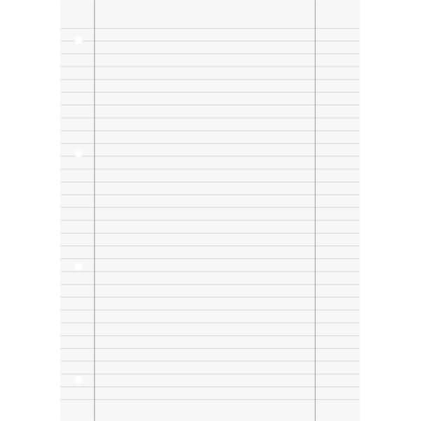 Actual product image Collegeblock ruled 27 with margin DIN A4 with margin line (inside and outside) (A4, Lined, Hardcover)