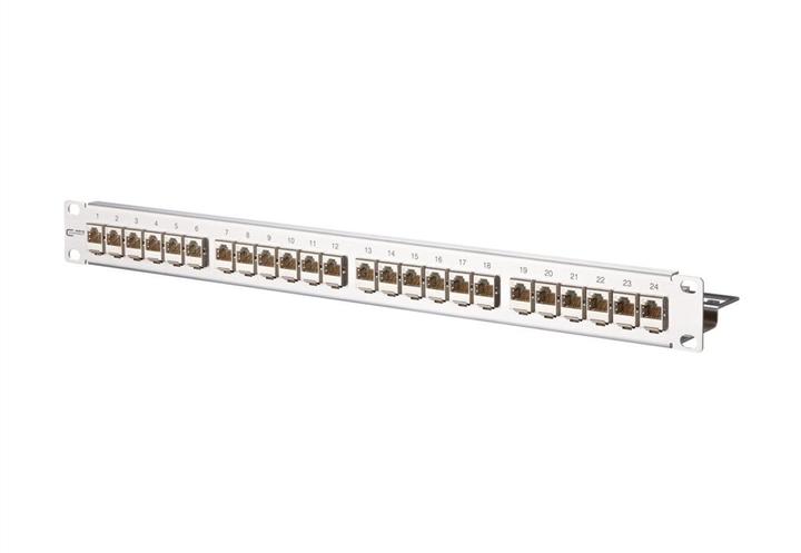 Immagine prodotto Metz Connect BTR E-DAT modul 24x8(8) patch panel Cat.6 1U in acciaio inox con 24 moduli schermati