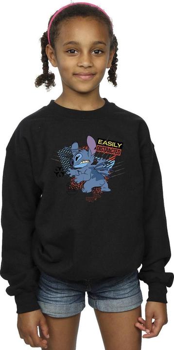 Produktbild Disney Lilo And Stitch Easily Distracted Sweatshirt Mädchen (128)