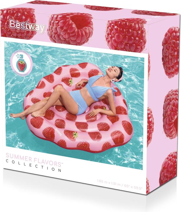 Actual product image Bestway Scentsational Raspberry Pool Float