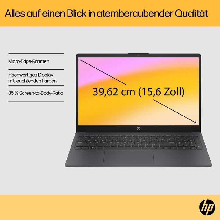 Produktbild HP 15-fc0055ng (15.60", AMD Ryzen 5 7520U, 8 GB, 256 GB, DE)