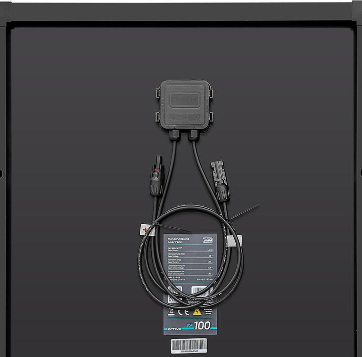 Produktbild Ective BSP 100 Black Slim | Back Contact Solarmodul mit 100WP (100 W, 5.20 kg)