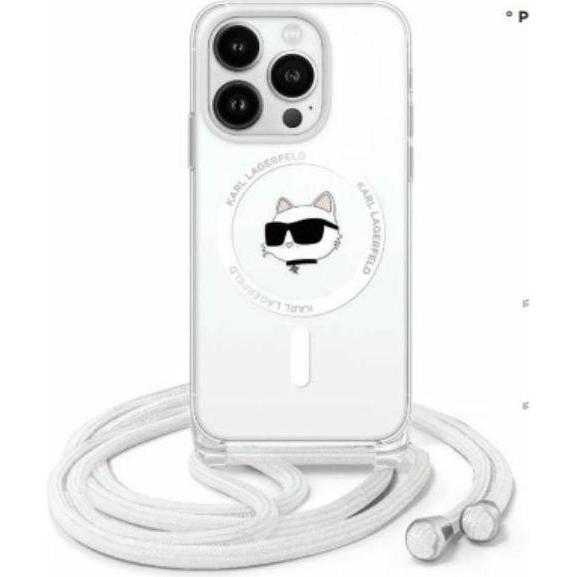 Karl Lagerfeld KLHMP16LHCCHNT iPhone 16 Pro 6.3" hardcase transparent IML Choupette Head & Cord Ma (Apple iPhone 16 Pro)...