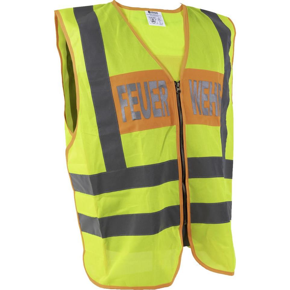 Dönges, Warnweste + Warnshirt, Signalweste, Feuerwehr (vorne + hinten), gelb/orange