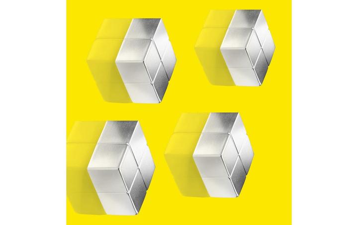 Actual product image Sigel Magnet Neodymium Cube 4ST silver (4 x)