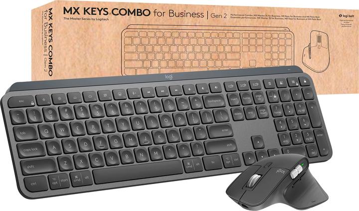 Produktbild Logitech MX Keys Combo for Business Gen 2 (Schweiz, Kabellos)