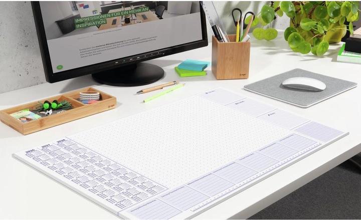 Immagine prodotto Sigel Schreibtischunterlage Lilac 2026/2027/2028 weiss/lila Papier 59,5 x 41,0 cm, 30 Blatt