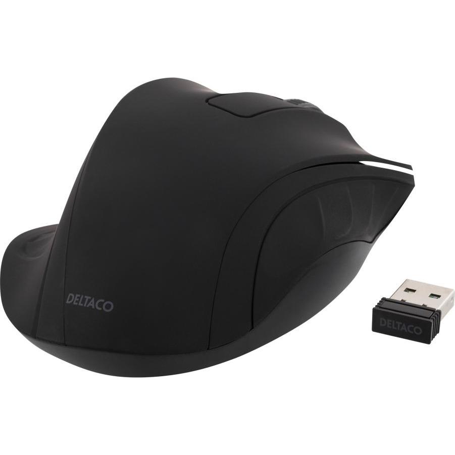 Thumbnail - Deltaco MS-710 (Kabellos), Maus, Schwarz