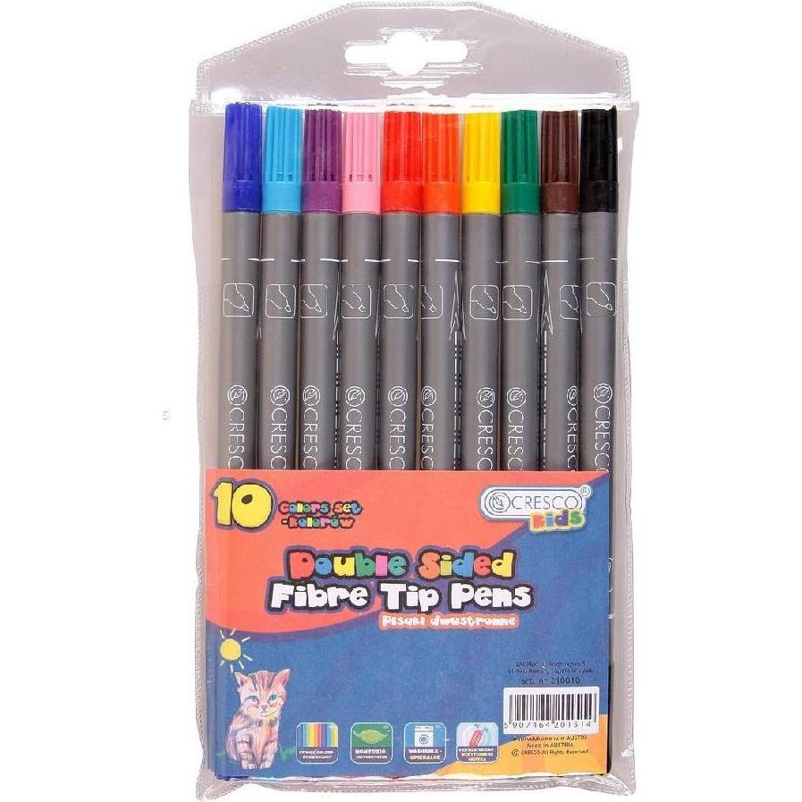 Cresco, Evidenziatori, Doppelseitige Marker, 10 Farben