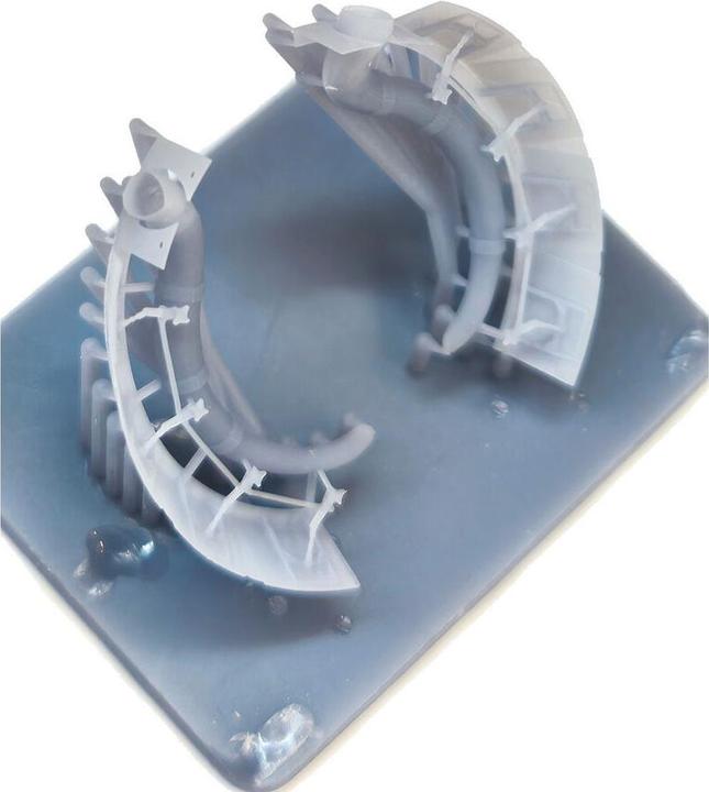 Actual product image Art Scale Kit A6M2 Zero open engine cooling flaps with exhausts detail set - ASK 3D print for Eduard