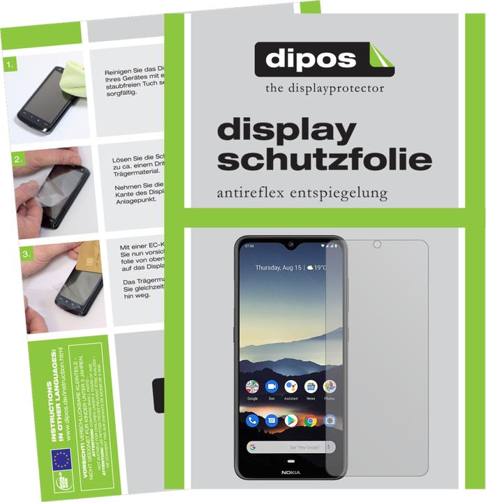 Dipos Pellicola Protettiva Antiriflesso Per Nokia 7.2 (2 Pezzi) - Opaca, Anti-Impronta, Made In Germany